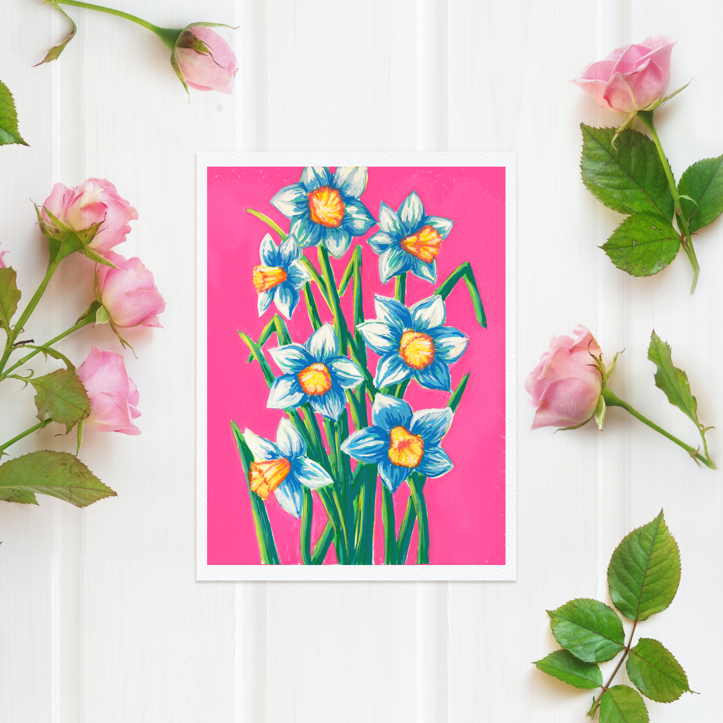 Daffodils in Pink