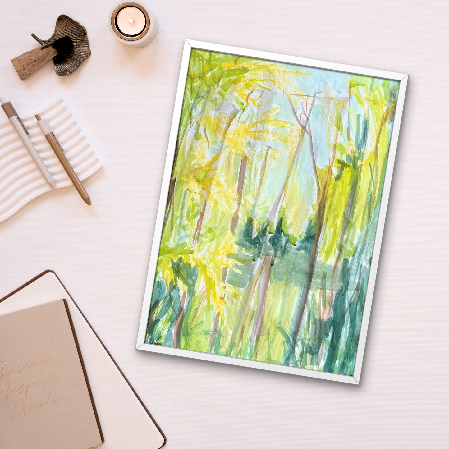 Sunny Park in Watercolor