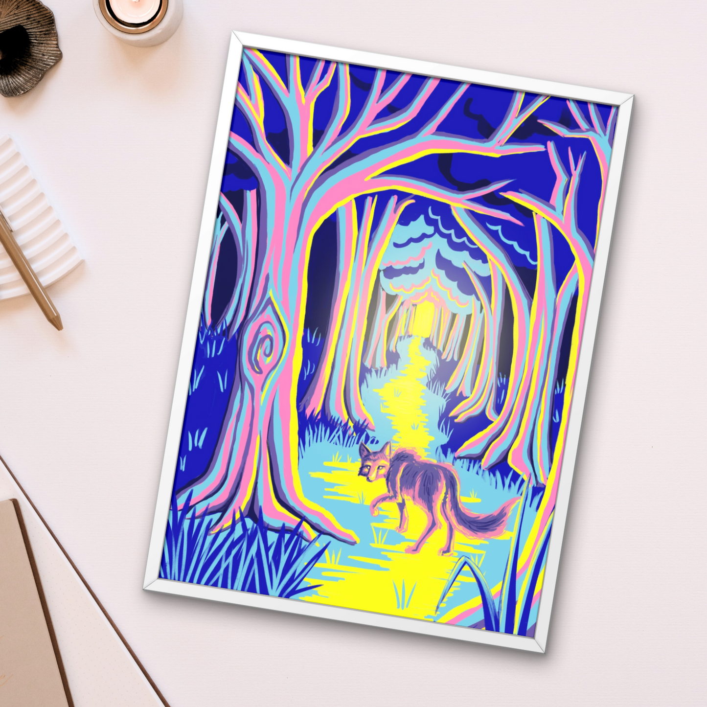 Enchanted Neon Forest
