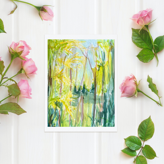 Sunny Park in Watercolor
