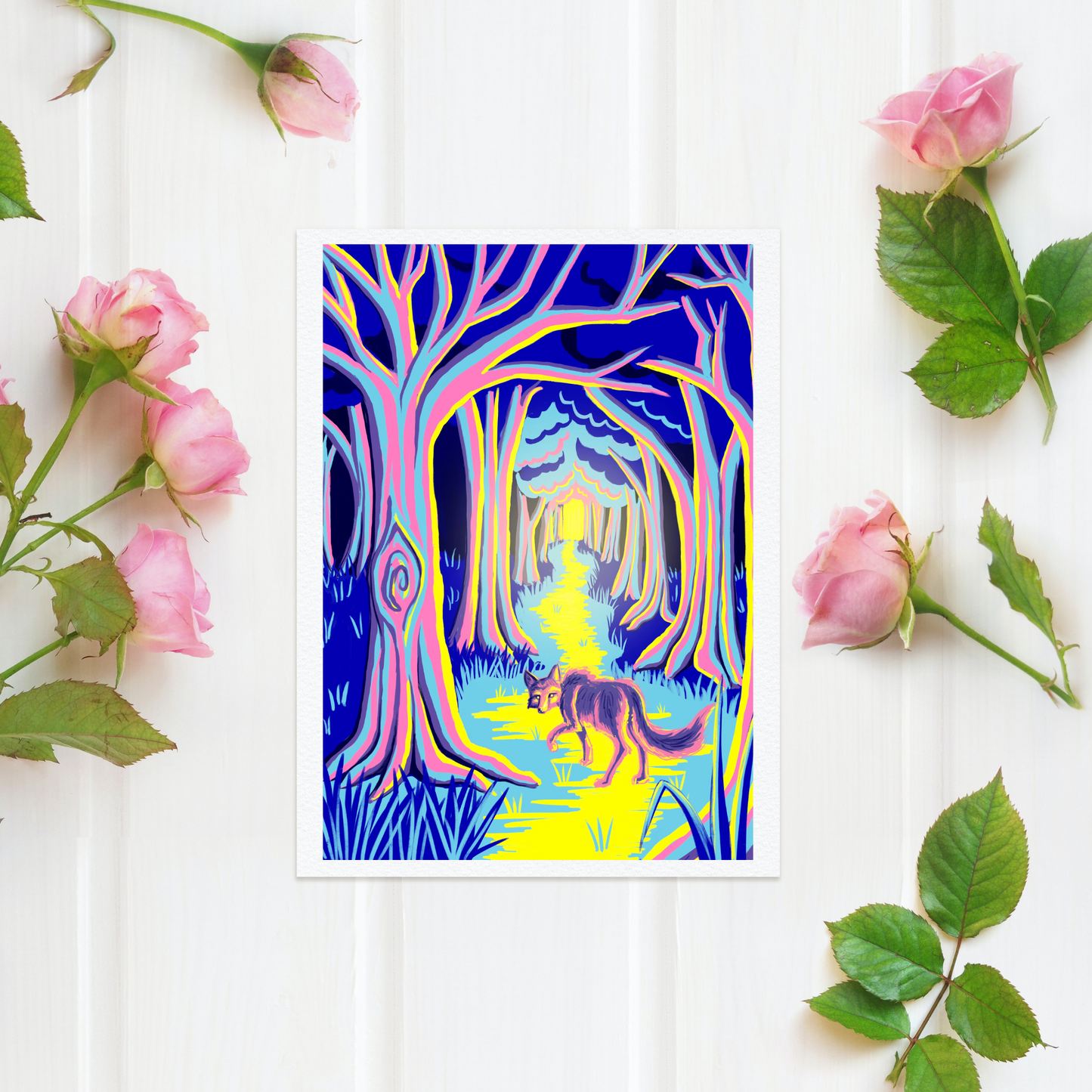 Enchanted Neon Forest