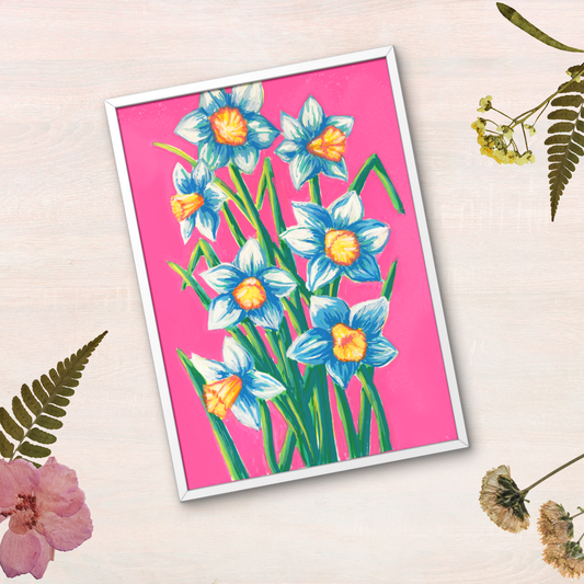 Daffodils in Pink
